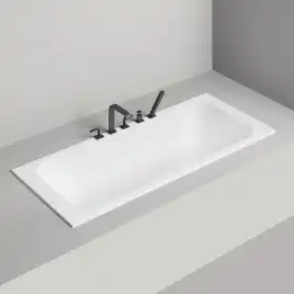 Ванна Salini ORLANDA 180х80 102022M из материала S-Stone, Белая матовая