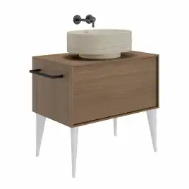 Раковина Kerama Marazzi ARTBASIN Sabbia накладная 50, песочная матовая, SA.wb.50\SAN