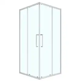 Душевой уголок Loranto 90х90 CS-AB01S-90, профиль сатин, стекло Прозрачное