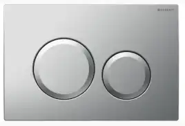 Кнопка смыва Geberit Delta 20 115.127.46.1 двойной смыв, пластик, матовый хром