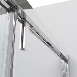 Душевой уголок Vincea Lugano 120х100 VSR-1L1012CL-1, дверь раздвижная, профиль хром, стекло прозрачное
