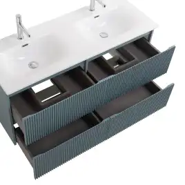 Тумба под раковину BelBagno UNO-1200-4C-SO-AO подвесная, Голубой Матовый