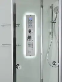 Душевая кабина AvaCan V2012LED 120x90 см, низкий поддон, с крышей
