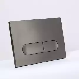 Клавиша смыва AVS 809-0015-GM овальные кнопки, оружейная сталь