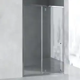 Душевая дверь в нишу AVS Акцент 120 левая профиль хром, стекло прозрачное, 803-0009-195-12-CR-T-L