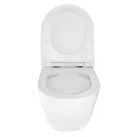 Унитаз подвесной Azario UNO AZ-2380 подвесной, безободковый, с сиденьем микролифт, Белый глянцевый