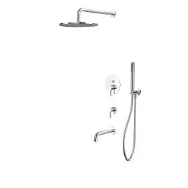 Душевая система для ванны WHITECROSS Y chrome YSET07CR, скрытого монтажа, Хром