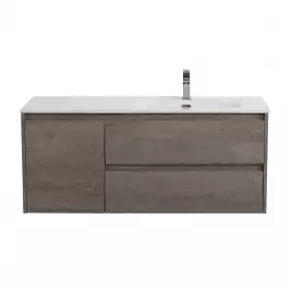 Тумба под раковину BelBagno KRAFT-1200-2C-1A-SO-CG-R подвесная Cemento Grigio