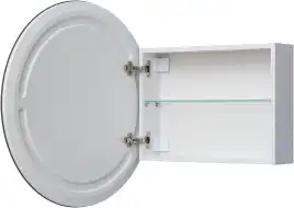 Зеркальный шкаф Aquanet Оптима 70 белый, с LED подсветкой, 344785