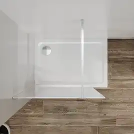 Душевая перегородка Azario 120 AZ-271-120-MGR-CGP, профиль графит матовый, стекло Прозрачное, с графическим принтом