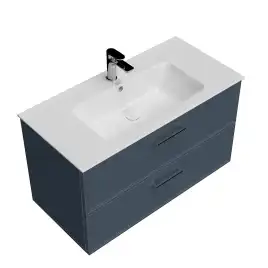 Тумба под раковину Kerama Marazzi PIANO CLASSIC 95 см, PIA.CL.95\BLU.M подвесная, синий матовый