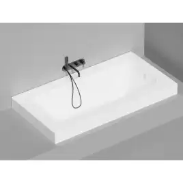 Ванна Salini ORLANDA PLUS 190х100 102014M из материала S-Sense, Белая матовая