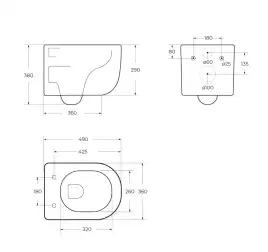 Подвесной унитаз BelBagno SOFT-TOR BB084CH-TOR/SC, безободковый, смыв торнадо с сиденьем микролифт, Белый