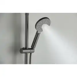 Душевая система Aquatek Европа AQ2343BGM с термостатом, Оружейная сталь