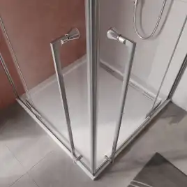 Душевой уголок Cezares LINER-AH-2-120/90-C-Cr-R стекло Прозрачное, профиль Хром