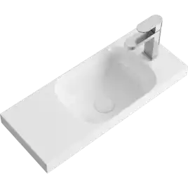 Тумба с раковиной подвесная Aqwella 5 Stars Alba 60 см, ALB0106RLS+ALB0706WM, цвет Камень натуральный