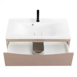 Тумба под раковину BelBagno MARINO-800-2C-SO-CL-P подвесная Capucino Lucido