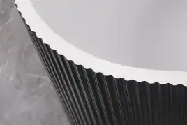 Акриловая ванна Azario LAGO BLANCO BLACK 170х75 AZ-6724-1CRB 17075, асимметричная, правая