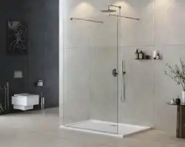 Душевая перегородка CEZARES LIBERTA-L-2-120-C-Cr стекло Прозрачное, профиль Хром