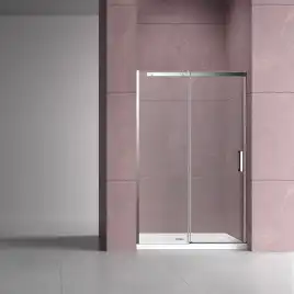 Душевая дверь Vincea Dice 130 VDS-4D130CL, раздвижная, профиль хром, стекло прозрачное