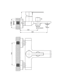 Смесители для ванны AVS Elegant 811-411-CR, хром