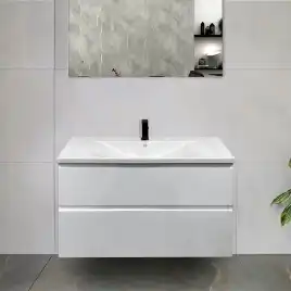 Тумба с раковиной AVS Гармония 100 белая, N821-07-1000WG-01-1010WG