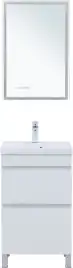 Тумба под раковину Aquanet Нота New 50 белый глянец, 344138