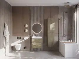 Тумбы под раковину Roca Ona 60 A857613511 подвесная, цвет, Вяз темный