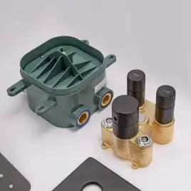 Встраиваемая душевая система AVS LUXURY 811-502-MB термостат, черный матовый