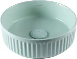 Раковина накладная Allen Brau Fantasy 36х36х12 4.11032.MT, Зеленая матовая