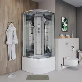 Душевая кабина Niagara Ultra 90х90х220 NG-708-01 высокий поддон, с гидромассажем