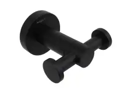 Крючок для полотенец Aquatek Вега AQ4002MB двойной, Черный матовый