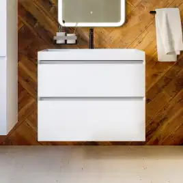 Тумба с раковиной AVS Гармония 80 белая, N821-07-800WG-02-810WG