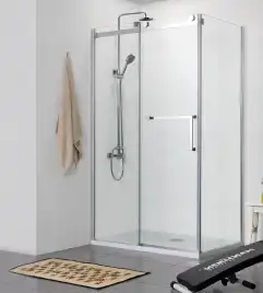 Душевой уголок Azario Vancouver 120х80х200 AZ-NKF1131 L 800 профиль Серебро, стекло Прозрачное