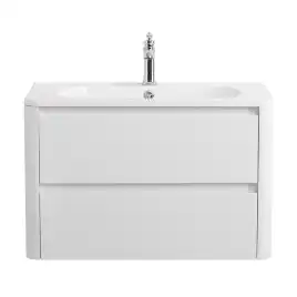 Тумба под раковину Cezares RELAX 80 см, RELAX-800-2C-SO-BL , Bianco Lucido