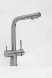 Смеситель для кухни AVS PureRiver 827-160-BS, Г-образный излив, брашированная сталь