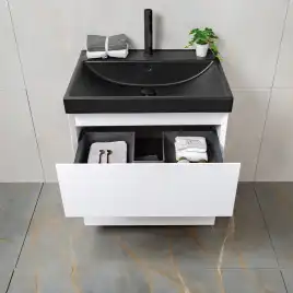 Тумба с раковиной AVS Гармония 60 белая, N821-07-600WG-02-610BM