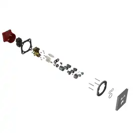 Смеситель для душа Vincea VSCV-321T-MGM встраиваемый  двухфункциональный, термостатический, вороненая сталь