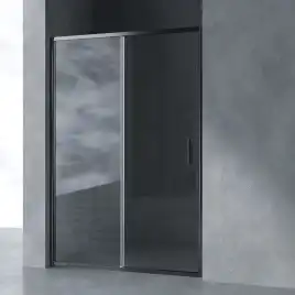 Душевая дверь в нишу AVS Вектор 130 см профиль оружейная сталь, стекло прозрачное, 803-0002-195-13-WS-T