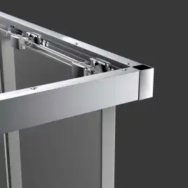 Душевой уголок Vincea Soft 100х100 VSS-3SO100CLB, профиль черный, стекло Прозрачное