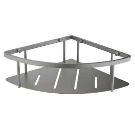 Полка для душа угловая Aquatek AQ4926BGM, Оружейная сталь