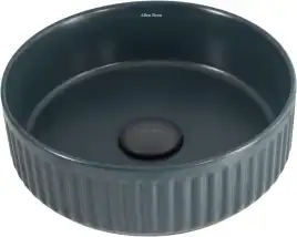 Раковина накладная Allen Brau Fantasy 36х36х12 4.11032.PT, Зеленая матовая