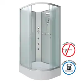 Душевая кабина Niagara Classic 90х70х200 NG-33974-14LBKG средний поддон, с гидромассажем, 339744LBKG