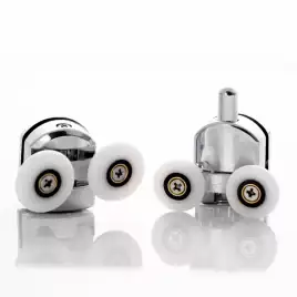 Душевой уголок ABBER Schwarzer Diamant 130х90 см, AG30130MH-S90M-S90M, профиль хром, стекло матовое