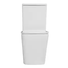 Унитаз-компакт Azario Indor AZ-T004B-R напольный, безободковый, в комплекте с бачком и сиденьем микролифт, Белый глянцевый