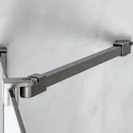 Шторка на ванну AVS Асти Дуо 100 см левая профиль оружейная сталь, прозрачное стекло, 803-0016-150-5545L-WS-T