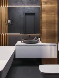 Смесители для раковины AVS Elegant 811-401-GM высокий, оружейная сталь