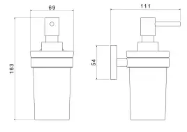 Дозатор для жидкого мыла Aquatek Европа AQ4105BG, Золото матовое
