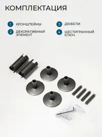 Полотенцесушитель электрический 50x100 AVS Блюз, титановый графит