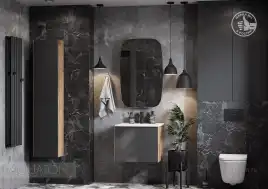 Зеркало-шкаф Aquaton Сохо 60 1A258302AJA0R  правый цвет, графит